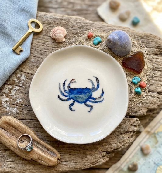 Blue Crab Jewelry & Trinket Dish - Original Art Series