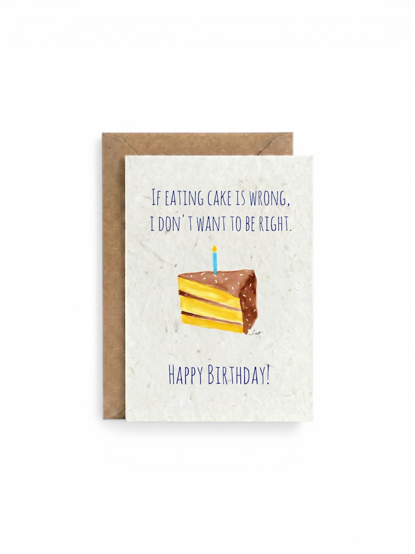 Plantable Seed Card Birthday Eat Cake HB
